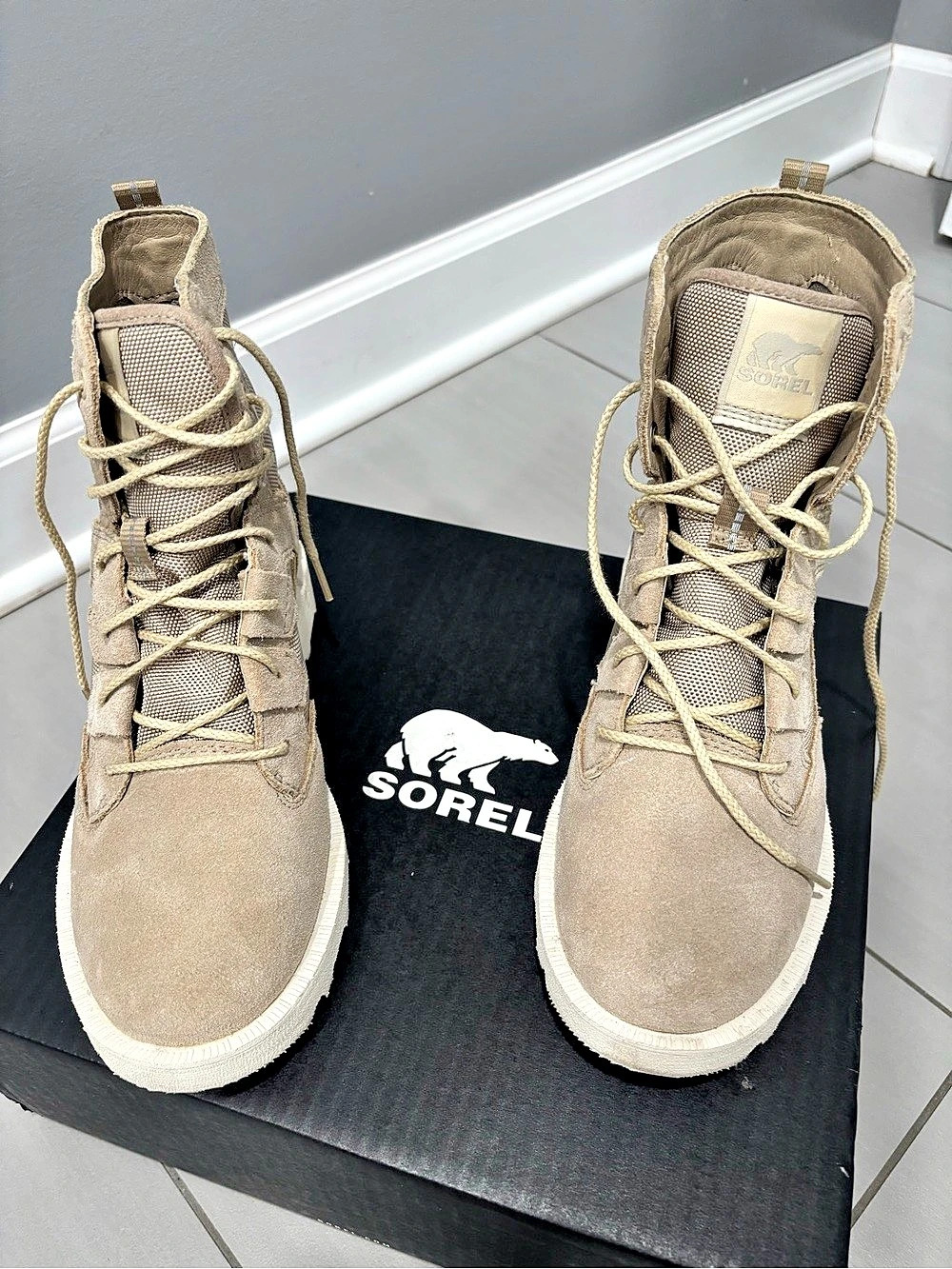 Sorel Caribou OTM WP Waterproof Lace-Up Boots Brown US 6.5